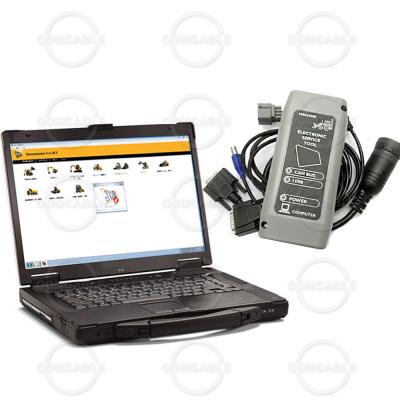 China JCB V1.7 Excavator Auto Truck Scanner Service Tool Kit with laptop cf52 pro JCB service diagnostic software for sale