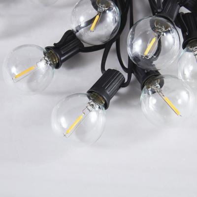 China Interconnectable 25ft Theme Park Festoon Globe G40 String Lights for sale