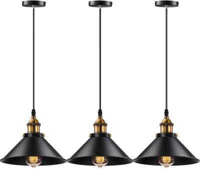 China Vintage industrial industrial chandelier pendant lighting with E26 E27 LED screw base edison bulbs for dining room kitchen island for sale