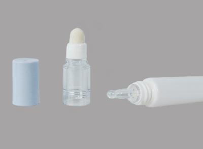 China D19mm Plastic Dropper Cosmetic Tube Packaging Eye Cream Essence Tube With Sponge Head for sale