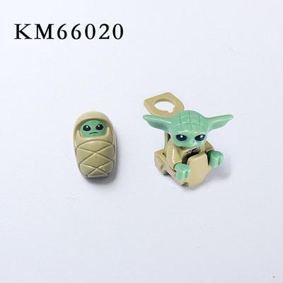 China Building Blocks Collected Hot Sale KM66020 Star Movie Character Baby Yoda Models Clone Trooper Fight Mini Action Building Block Figure Toy for sale