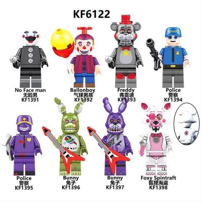 China Toy Five Nights Freddy's Bunny No Face Man Ballonboy Thriller Adventure Game Building Blocks Bricks Figure Kids Toys KF6122 for sale