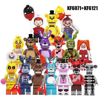 China Golden ABS Mini Building Blocks Bricks Building Toy KF6121 New Horror Bear Figures Five Nights Movie Fazbear Freddy for sale