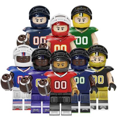 China Building Toy Famous NFL Player KF6139 Mini Action National Football League Building Block Figure Intelligent Toys For Children for sale