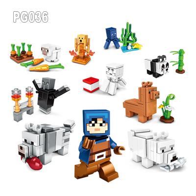 China TOY MODEL PG036 Steve Monster World Building Block set first education Toy Children Gift Giveaway of small particles plastic for sale