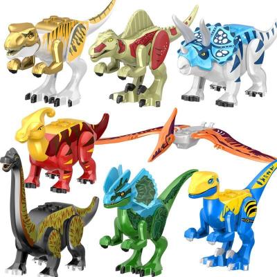 China The Tyrannosaurs Rex Transparent World Dinosaur Rex Of The Jurassic Building Toy 77100 Building Block The Collectible Model Toys For Children for sale