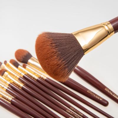 China Angular Blush Gracedo Unique Color Nobility Eye Brushes Makeup Brushes Private Label Set Women for sale