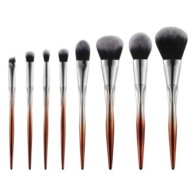 China Angular Blush GRACEDO 8 Pcs Flat Makeup Brush Kabuki Foundation Powder Concealer Premium Synthetic Eyeshadow Brush for sale