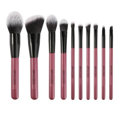 China Angular Blush Best Selling Cruelty Free Makeup Brush Set 10 Pieces Makeup Brush Set Makeup Brush For Foundation for sale