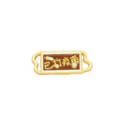 China Wholesale Creative Japan Brooch Emblem Enamel Badge Making Craft Gift Vaccine Badge for sale