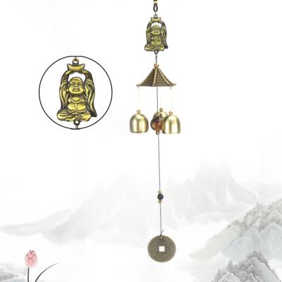 China Novice Pendant Buddha Zen Pendant Retro Japan Chinese Style Home Doorbell Ingot Wind Bell for sale