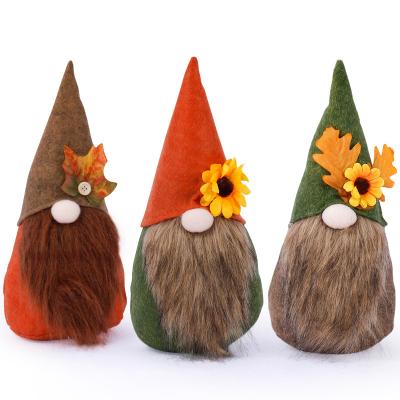 China New Handmade Supplies Autumn Harvest Festival Decoration Faceless Rudolph Gnome Doll Thanksgiving Decoration for sale