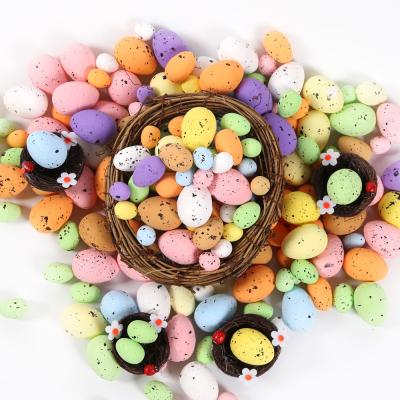 China Diy Disposable Eco-friendly Paint Your Own Eggs 2.4Cm Charm Foam Decorations Happy Easter Egg Hunt for sale