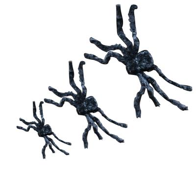 China Party Eco-friendly Material Wholesale Bar Layout Props Tricky Toys Supplies Halloween Plush Decorative Spider Web for sale