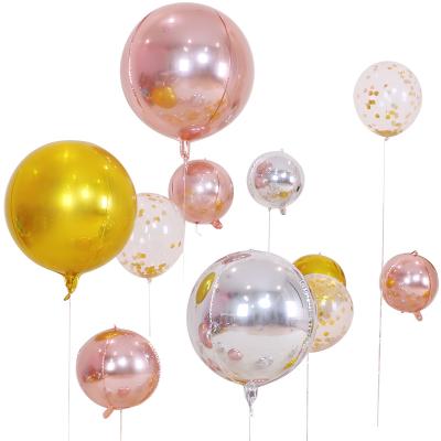 China Party Decoration Holiday Decoration Wholesale Party Supplies 22 Inch 4d Aluminum Film Balloons Wedding Decoration Aluminum Foil Helium Balloons for sale