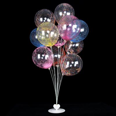 China Party Decoration Holiday Birthday Wedding Decoration Supplies 12 Inch Transparent Bubble Ball Latex Electrostatic Magic Balloons for sale