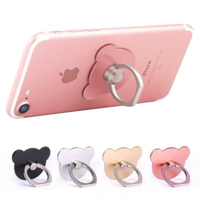 China Lovely Metal Bear Shape Mobile Phone Stand Food Holder Storage Phone Holder Stand Musical Bedding Cradle for sale