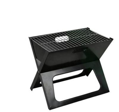 China Portable Folding X Shape Multifunctional Outdoor Folding BBQ Grill Mini Barbecue Grill Camping Charcoal Rack for sale