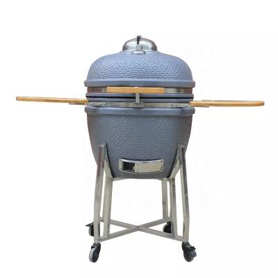 China Adjustable Height 18 22 Inch Luxury Outdoor Ceramic Kamado BBQ Grills for sale