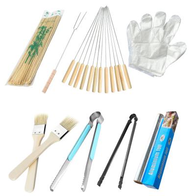 China Easily Cleaned Outdoor BBQ Tools GRILL Accessories Combination BBQ Utensils 8 Piece Set for sale