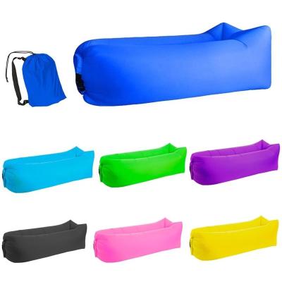 China Portable Inflatable Air Bed Sleeping Bags Sofa Fast Folding Light Waterproof Portable Inflatable Air Bed Beach Adult Lounge Lazy Sofa for sale