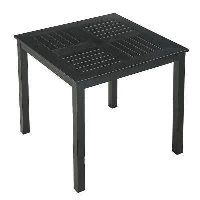 Chine dessus en bois en plastique de parquet de place de 80cm de noir en aluminium extérieur de Tableau à vendre