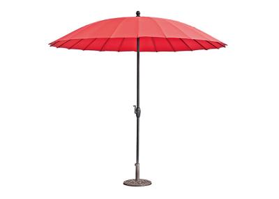 China Fiberglass Steel Outdoor Sun Umbrella Multicolor For Garden Table for sale