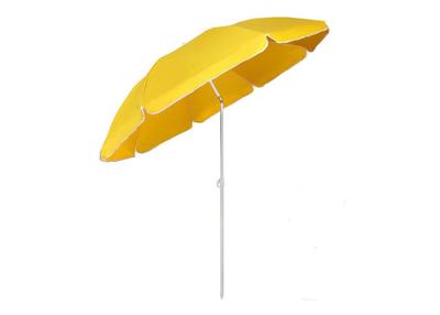 Chine Le parapluie de plage en acier extérieur avec de l'argent d'aileron a enduit à vendre