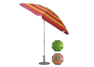 China Courtyard Folding Beach Umbrella , Outdoor Parasol Umbrella UV Resistant for sale