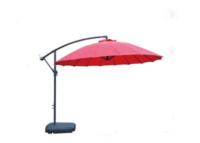 China Fiberglass Ribs Outdoor Hanging Umbrella For Garden Furniture Courtyard Cantilever Patio for sale