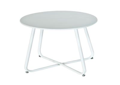 China Tabla de patio modificada para requisitos particulares del metal de la ronda del color que ocupa el pequeño espacio para los bistros en venta