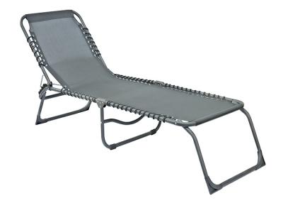 China Multifunction Textilene Foldable Sun Lounger For Balcony Sturdy Frame for sale