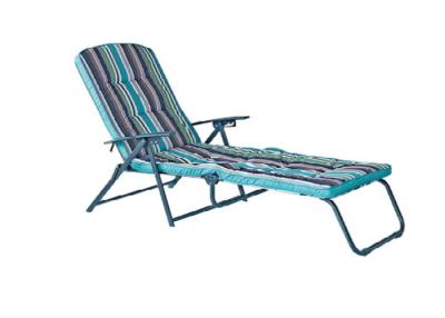 China Customized Reclining Folding Padded Sun Loungers Sun Resistant For Patio garden for sale