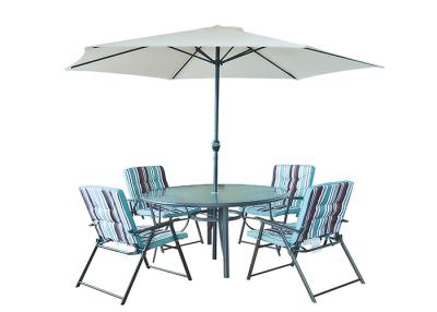 China Rustproof Folding Patio Set With Umbrella for sale