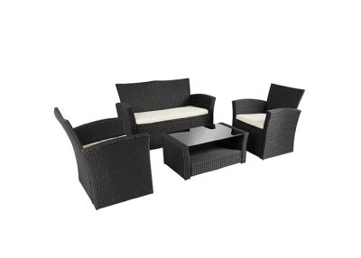 China Smartly Engineered Garden Rattan Set With Synthetic Polyethylene Wicker Rattan for sale