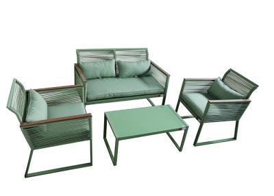 China BSCI Approved 4 Piece Rattan Outdoor Furniture Set No Splintering for sale