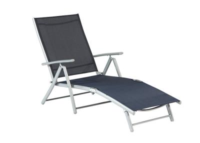 China 2x2 Textilene Metal Garden Sun Loungers for sale