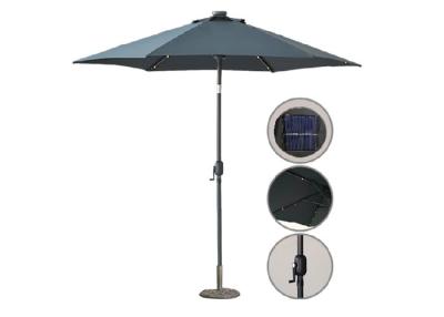 Chine Parasol extérieur léger mené de Sun, protection UV de polyester de parapluie en acier de patio à vendre