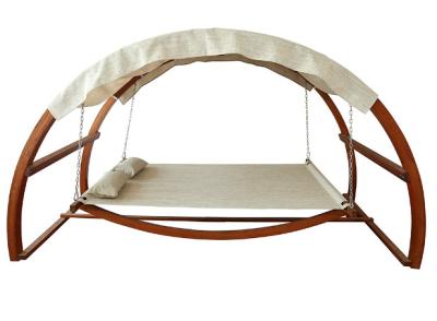 Κίνα Υπαίθρια έπιπλα 325cm Awning διπλάσιο πολυεστέρα αιωρών κήπων μήκους ξύλινο προς πώληση