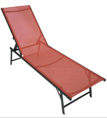 China Steel 7 Position Folding Sun Bed Outdoor Or Indoor for sale