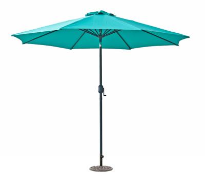 China Wind Resistant Crank Sun Parasol 3M Garden Aluminum Frame for sale