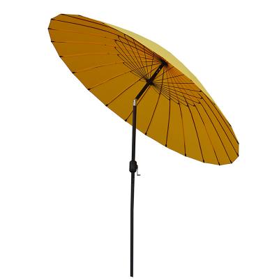 China Kundengebundene Farbe der Fiberglas-Rippen-2.7M Outdoor Umbrella Uv Schutz zu verkaufen