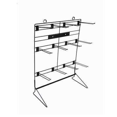 China Retail Stores Lock Chain Hanging Display Rack Metal Wire Worktop Display Stand Table Wholesale for sale