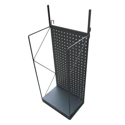 China Retail Stores Portable Metal Display Stand Rack With Hooks Hanging Candy Product Countertop Display Rack for sale