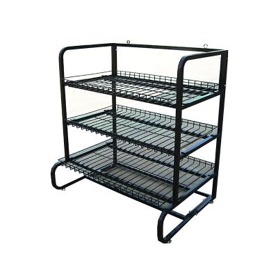 China Wholesale Car Service Shop Car Repair Battery Storage Display Rack Auto Maintenance Metal Wire Battery Display Rack for sale