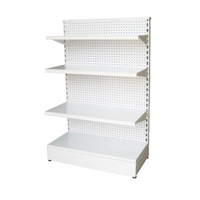 China Retail Stores Supermarket Merchandise Floor Display Rack/Supermarket Grocery Store Metal Pegboard Display Rack Wholesalers for sale