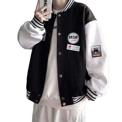 China Sustainable Baseball Jacket Port Wind Baseball Suit Men'S Jacket New American Style Brand Boys Casual Loose for sale