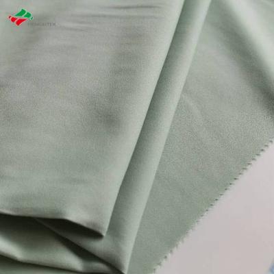 China Cupro Mess Hemp Fabric 42%Polyester 58% Anti-Static High Quality Imitated Viscose For Clothes Dress Overalls Joggers Blouse for sale