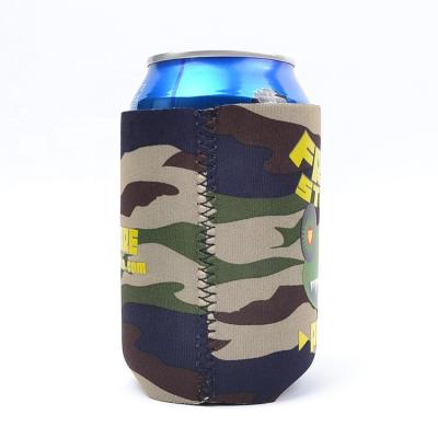 China New Style Camouflage Insulated Neoprene or Foam Stubby Holder Beer Bottle Cooler Box Holder for sale