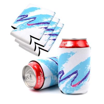 China Insulated Custom Promotional Gift Size Printing Collapsible Insulator Neoprene Commercial Drink Soft Super Beer Cooler Holder for sale